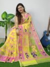 Wattle Lota Cross Jamdani Sari