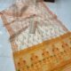 Shiuli Dhakai Jamdani Sari with Blouse Piece - White