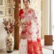 Sunflower Dhakai Jamdani Sari with Blouse Piece - White