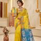 Sunflower Dhakai Jamdani Sari with Blouse Piece - Yellow