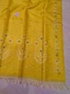 Pure Tussar By Tussar Handloom Sari With Blouse Piece - Yellow