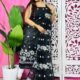 2 Piece Unstitched Sunflower Jamdani Churidar Set - Black