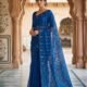 Nayan Tara Soft Dhakai Jamdani Saree - Blue