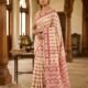 Nayan Tara Soft Dhakai Jamdani Saree - Cream