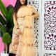 Unstitched 2 Piece Jamdani Churidar Set - Dark Cream