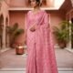 Nayan Tara Soft Dhakai Jamdani Saree - Dusty Pink