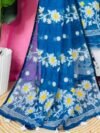 2 Piece Unstitched Sunflower Jamdani Churidar Set - French Blue