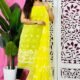 2 Piece Unstitched Sunflower Jamdani Churidar Set - Lemon Yellow