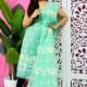 2 Piece Unstitched Sunflower Jamdani Churidar Set - Light Teal