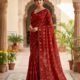 Nayan Tara Soft Dhakai Jamdani Saree - Maroon