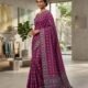 Nayan Tara Soft Dhakai Jamdani Saree - Pansy Purple
