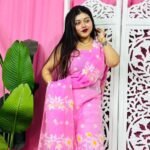 2 Piece Unstitched Sunflower Jamdani Churidar Set - Persian Pink