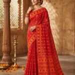Nayan Tara Soft Dhakai Jamdani Saree - Red