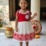 Dhakai Jamdani Frock - 3-6 Years for Baby