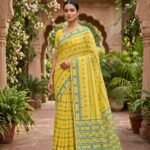 Nayan Tara Soft Dhakai Jamdani Saree - Yellow