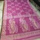 Lotus Soft Dhakai Jamdani Saree with Blouse Piece - Bashful Pink