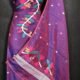 2 Piece Jamdani Soft Unstitched Churidar Set - Dark Lavender