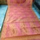 Lotus Soft Dhakai Jamdani Saree with Blouse Piece - Dusty Rose