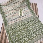 Shiuli Korat Soft Dhakai Jamdani Saree with Blouse Piece - Off White