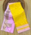 Maheshwari Design Handloom Jamdani Sari with Blouse Piece - Pastel Violet