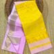 Maheshwari Design Handloom Jamdani Sari with Blouse Piece - Pastel Violet