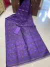 Soft Dhakai Jamdani Saree with Blouse Piece - Purple Haze