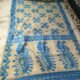 Lotus Soft Dhakai Jamdani Saree with Blouse Piece - Vanilla