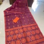 Soft Dhakai Jamdani Saree with Blouse Piece - Velvet Maroon