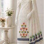 2 Piece Unstitched Soft Salwar Set - Off White