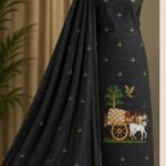 Unstitched Soft 2 Piece Kurta Set - Black