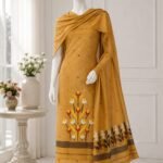 2 Piece Unstitched Soft Salwar Set - Copper