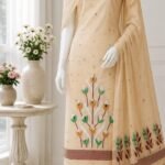 2 Piece Unstitched Soft Salwar Set - Dairy Cream