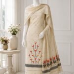 2 Piece Unstitched Soft Salwar Set - Dairy Cream