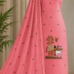Unstitched Soft 2 Piece Kurta Set - Deep Rose