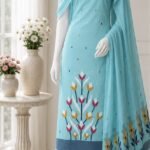 2 Piece Unstitched Soft Salwar Set - Hippie Blue