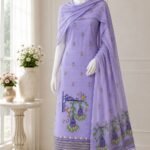 2 Piece Unstitched Soft Salwar Set - Lavender Purple