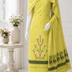 2 Piece Unstitched Soft Salwar Set - Lemon