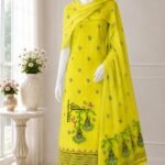 2 Piece Unstitched Soft Salwar Set - Lemon Yellow