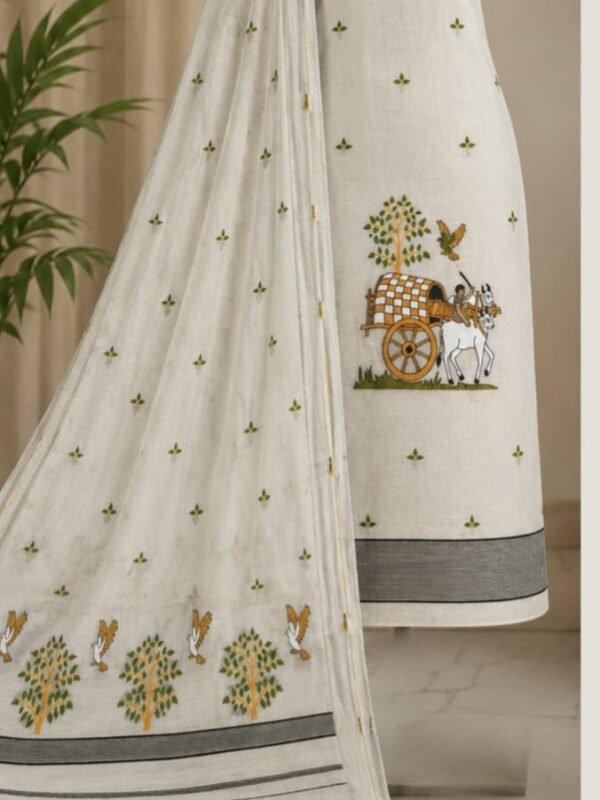 Unstitched Soft 2 Piece Kurta Set - Off White