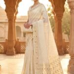 Allover Buti Soft Dhakai Jamdani Sari with Blouse Piece - Off White