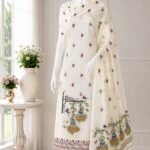 2 Piece Unstitched Soft Salwar Set - Off White