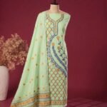 2 Piece Unstitched Soft Salwar Set - Olivine