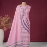 2 Piece Unstitched Soft Salwar Set - Pink Rose