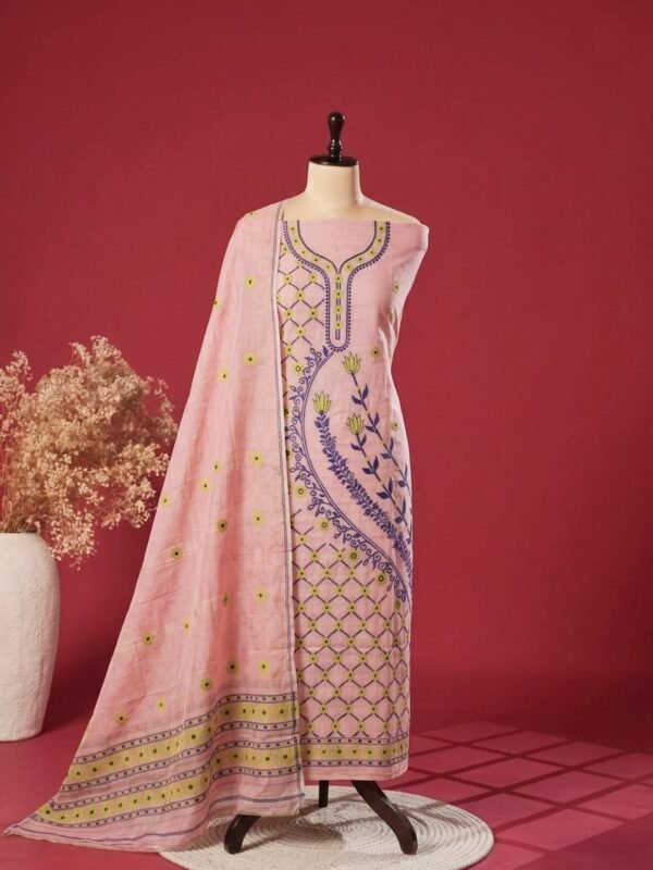 2 Piece Unstitched Soft Salwar Set - Rose Pink