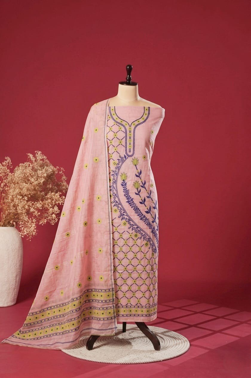 2 Piece Unstitched Soft Salwar Set - Rose Pink