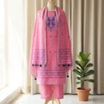 2 Piece Unstitched Soft Salwar Set - Tulip Pink