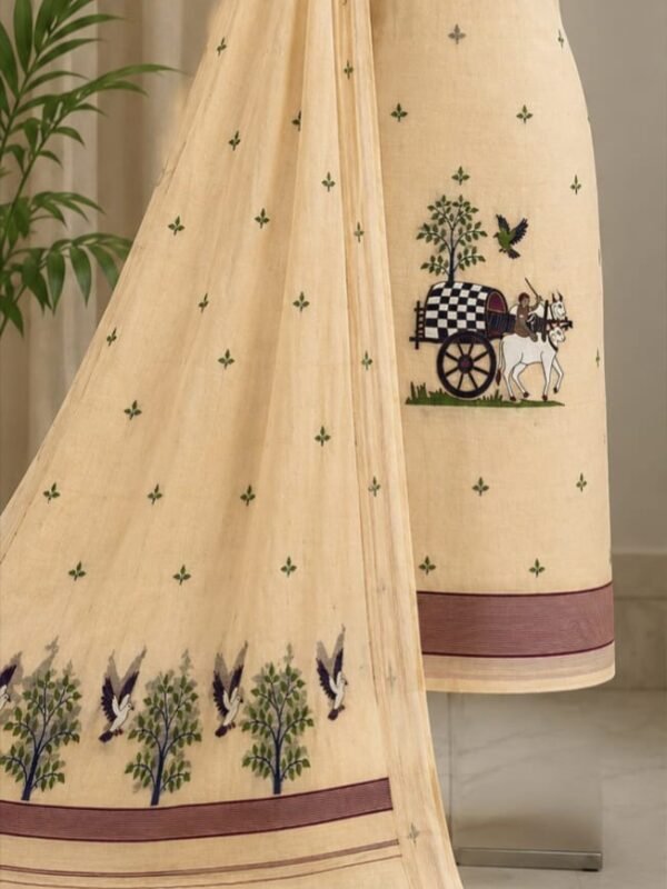 Unstitched Soft 2 Piece Kurta Set - Vanilla