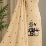 Unstitched Soft 2 Piece Kurta Set - Vanilla