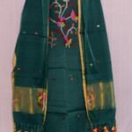 Exclusive Joba Gable Green Handloom Unstitched 2 Piece Jamdani Suit Piece