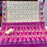 Kolka Korat Soft Jamdani Saree with Blouse Piece - Off White